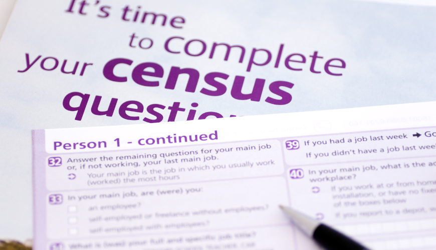 Photo of census form