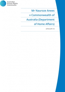 Mr Nauroze Anees v Commonwealth of Australia (Department of Home Affairs) [2019] AusHRC 133