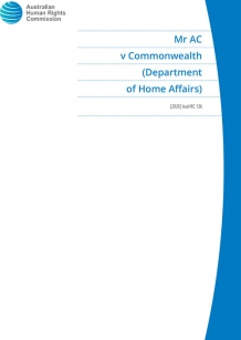 Mr AC v Commonwealth of Australia (Department of Home Affairs)